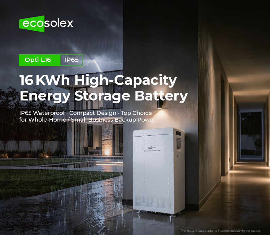 BATERIA DE LITIO ECOSOLEX 16.1KW OPTI 16 KWH C51314F IP65